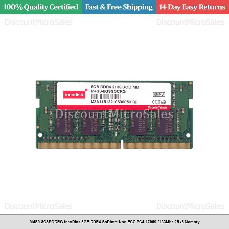 M4S0-8GSSOCRG InnoDisk 8GB DDR4 SoDimm Non ECC PC4-17000 2133Mhz