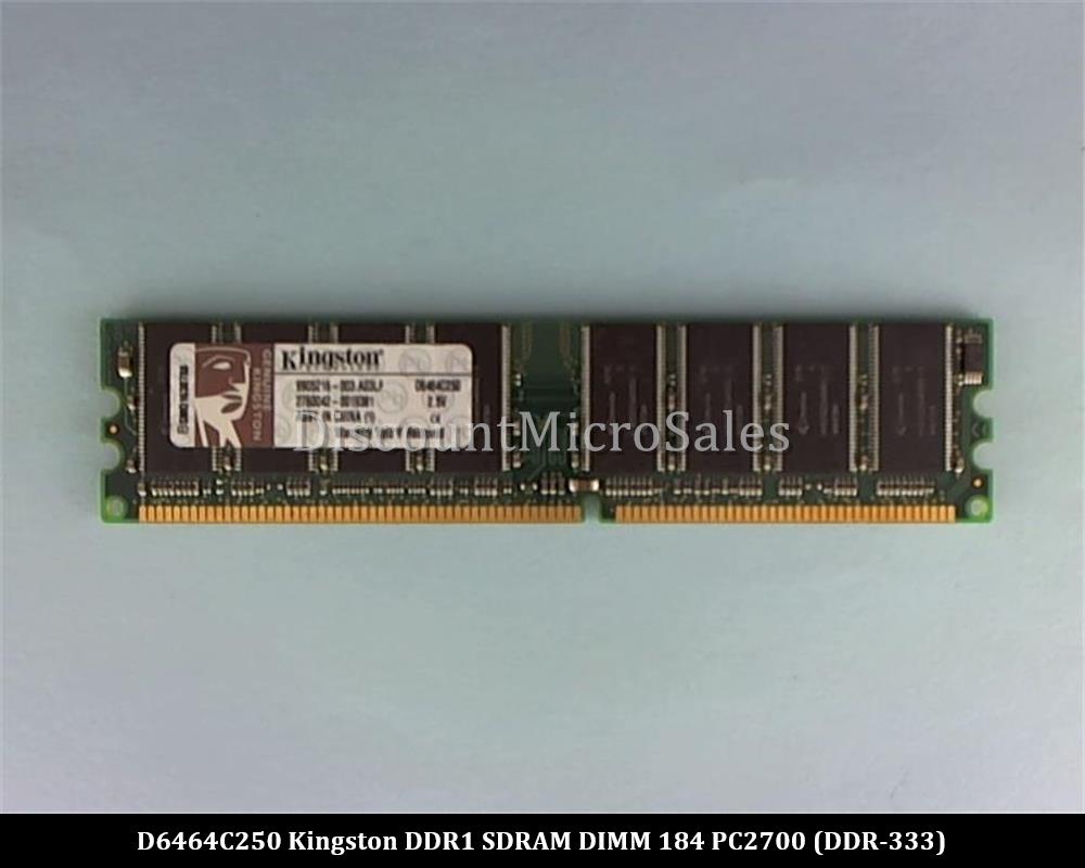 Kingston memory 512mb dimm 184pin ddr 333mhz / pc2700 - cl2.5 - memory sans tampon (740617069686)