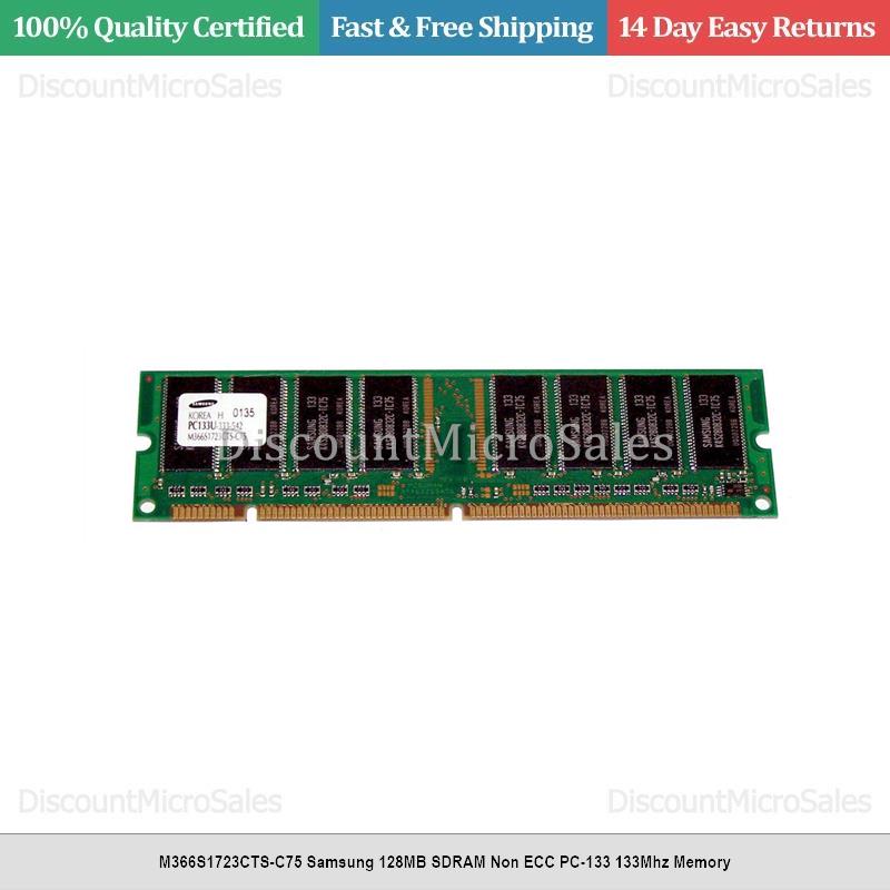 M366S1723CTS-C75 Samsung 128MB SDRAM Non ECC PC-133 133Mhz Memory