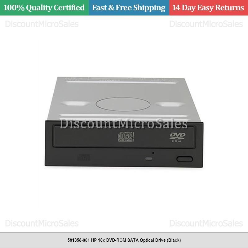 581058-001 HP 16x DVD-ROM SATA Optical Drive (Black) | eBay