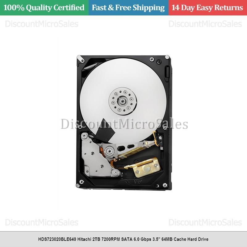 内蔵型ハードディスクドライブ Hitachi/HGST HDS723020BLE640 3.5 HDD 2TB Hitachi HDS723020BLE640 - 2TB 7.2K RPM 64MB Cache SATA 3.5