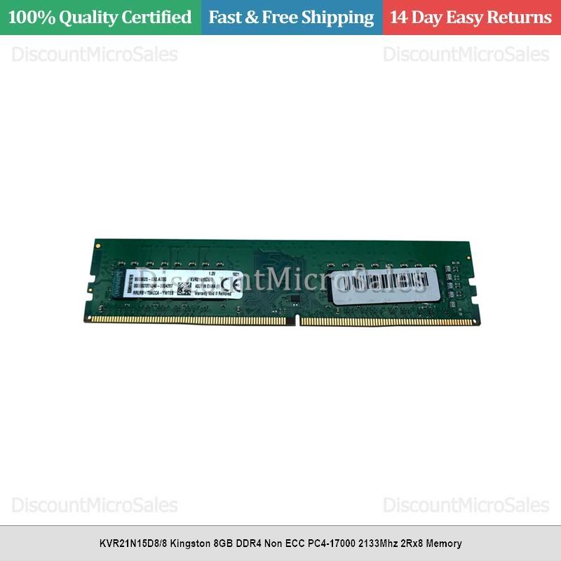KVR21N15D8/8 Kingston 8GB DDR4 Non ECC PC4-17000 2133Mhz 2Rx8