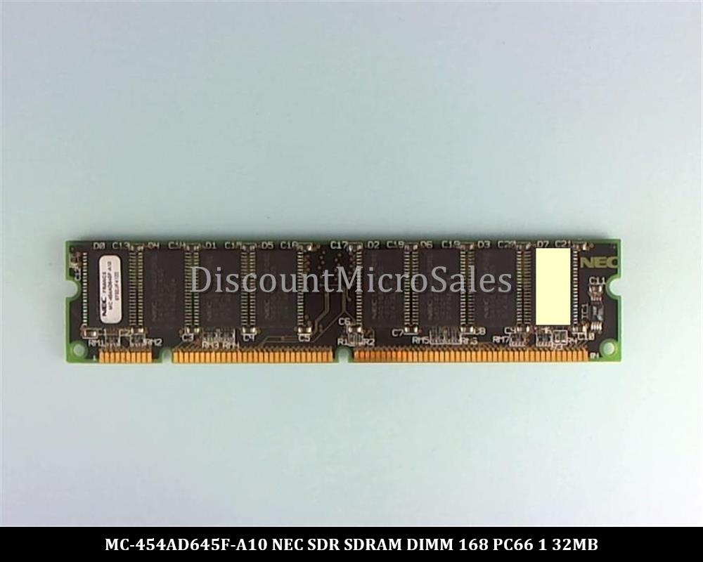 1 Pair of Samsung KMM366S424BTL-G0 SDRAM 32MB PC-66 Non ECC 66Mhz DIMM Memory