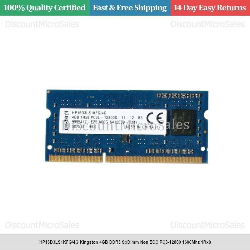 HP16D3LS1KFG/4G Kingston 4GB DDR3 SoDimm Non ECC PC3-12800 1600Mhz
