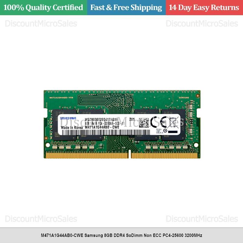 M471A1G44AB0-CWE Samsung 8GB DDR4 SoDimm Non ECC PC4-25600 3200MHz