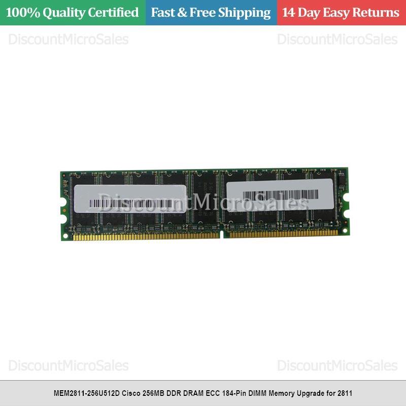 MEM2811-256U512D Cisco 256MB DDR DRAM ECC 184-Pin DIMM Memory