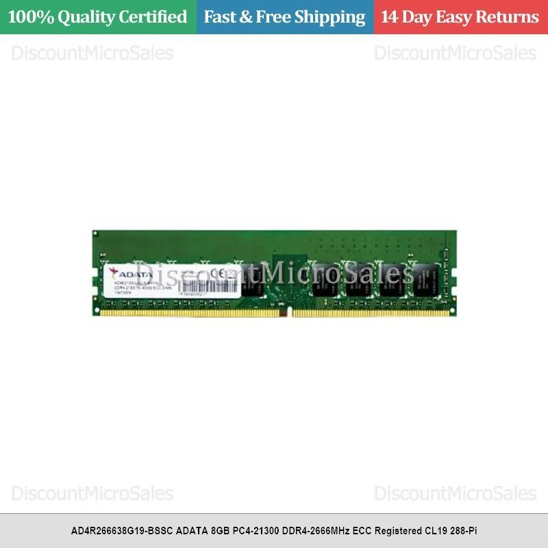 AD4R266638G19-BSSC ADATA 8GB PC4-21300 DDR4-2666MHz ECC Registered