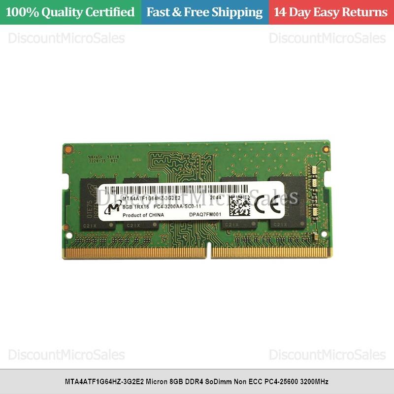 MTA4ATF1G64HZ-3G2E2 Micron 8GB DDR4 SoDimm Non ECC PC4-25600