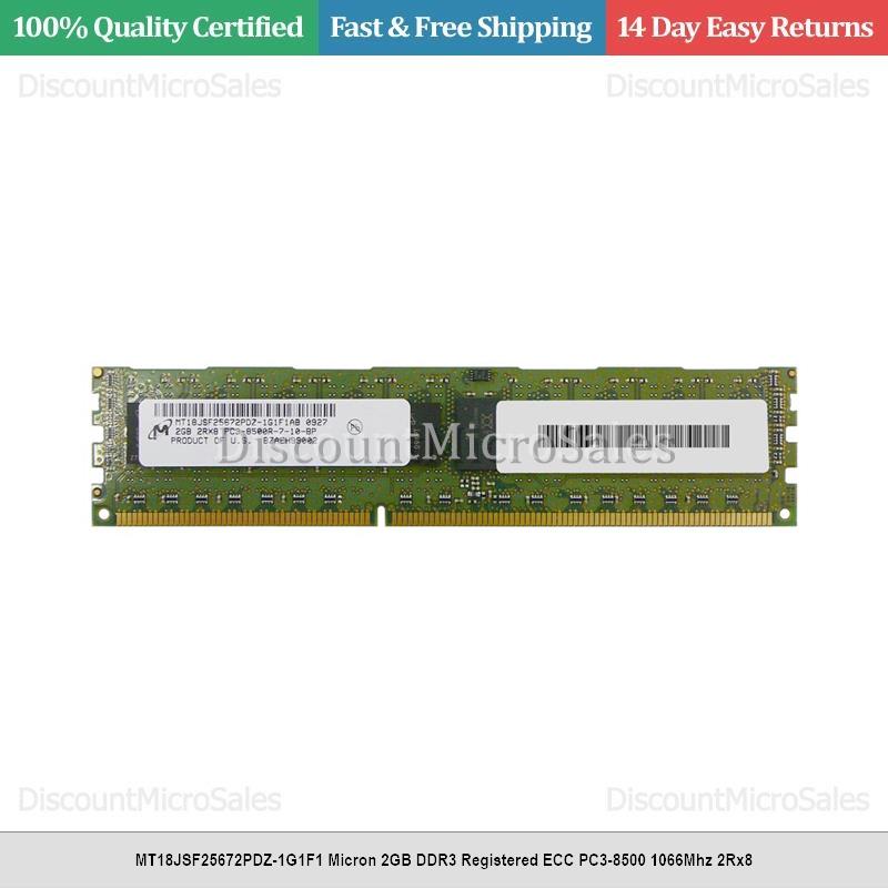 MT18JSF25672PDZ-1G1F1 Micron 2GB DDR3 Registered ECC PC3-8500
