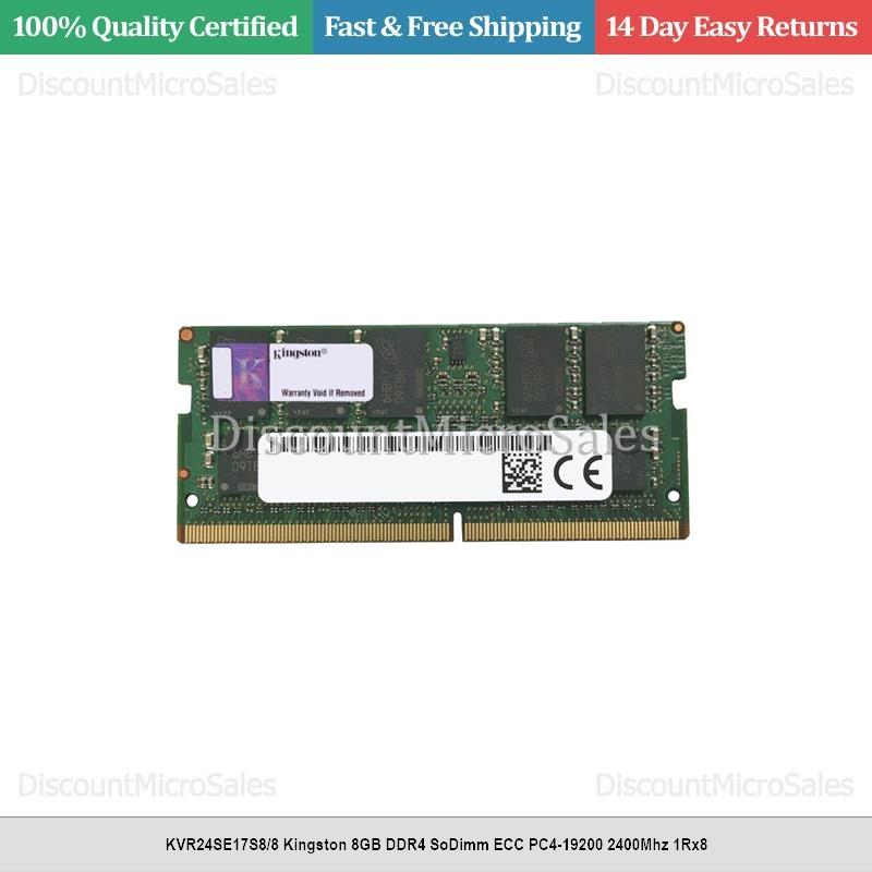 KVR24SE17S8/8 Kingston 8GB DDR4 SoDimm ECC PC4-19200 2400Mhz 1Rx8